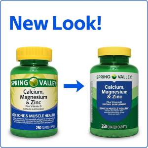 [USA] Viên uống bộ sung Calcium Magnesium & Zinc và D3. 250 viên zinc