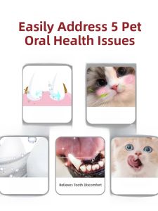 KOJIMA Cat Toothbrush And Toothpaste Set for Pet Dental Cleaning Special Deodorizing Small Brush Teeth Cleaning Supplies