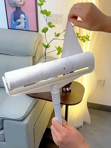 ลูกกลิ้งเก็บขน ขนาด24cm ที่กลิ้ง+ม้วนกาว ลูกกลิ้ง ลูกกลิ้งกระดาษกาว ลูกกลิ้งเก็บฝุ่น ลูกกลิ้งทําความสะอาด