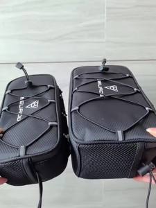 2.1/4.3L Bicycle Handlebar Bag Large Capacity Storage Front Tube Bag Basket Pack Cycling Accessories for MTB Foldable Bike