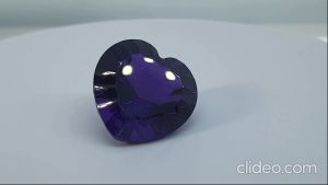 Natural Uruguay Purple Amethyst 24.78 Cts. Love Cut Eye Clean Grade Loose Gemstone