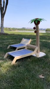 Ghế bãi biển cây dừa - Trụ cào móng sisal thừng cho mèo - Tiệm Mèo Moa