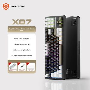 EWEADN | Bàn Phím Cơ Không Dây Eweadn X87 87 Phím Chế Độ Ba Chế Độ ARGB Backlit 12000mAh Chơi Game Esports Bluetooth Có Dây 24g Im Lặng Để Sử Dụng Cho Văn Phòng Siêu Cấp