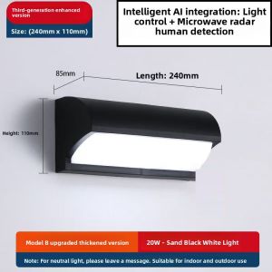 PAIMIJI | Waterproof Outdoor Wall Light Ultra Bright