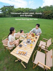 SUNNY FEEL | Portable Folding Camping Table and Chair Set