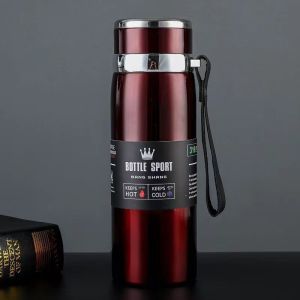 1L Thermal Water Bottle 316 Stainless Steel Tea Water Keep Cold and Hot Water Bottole Vacuum Flasks Large Capacity Sports Kettle
