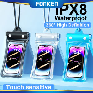 FONKEN 4-Layer Sealing Waterproof Phone Bag Air/bag Floating Swimming Protective Bag For Max 7.2 inch