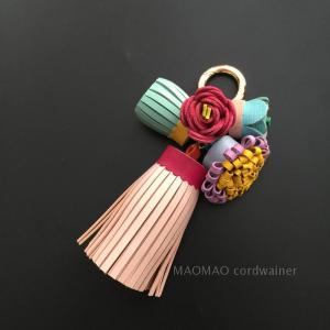 Handmade Leather Bag Accessories Tassel Keychain Womens Handbag Decorations Original Design Fashionable Essential Accessory