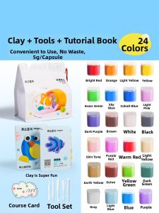 Joan Miro | Non-Toxic Preschool Use Kids Clay 24 Colors