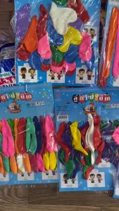 (Giá xưởng) Vỉ bóng Thái Lan các hình 22 cái ( cánh chim dài tai thỏ bóng tròn trái me)