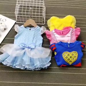 [Cowaii]Summer Infant Baby Girls Princess Party Tutu Dress Princess Snow White Aurora Belle Birthday Costumes Baby Kids Dress