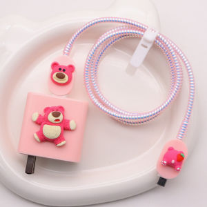 Charger Protection Cover Suitable for Huawei 66W/88W Data Cable Mate50 Nova10 Honor 90 Wire Organizer Cartoon Style