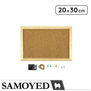 SAMOYED CKBD-L-2030 Papan Pengumuman / Pesan / Mading / Soft / Cork / Memo / Message / Pin Board / Softboard / Corkboard 20 x 30 cm