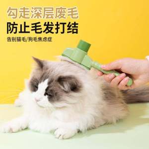 Pet Grooming Comb: A Self-Cleaning Fur Remover for Cats & Dogs