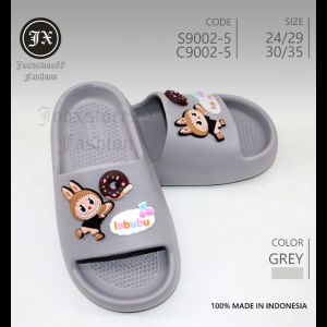 Sendal Tren Labubu Eva Sandal Selop Anak Laki-laki Karakter Labubu Untuk Anak Usia 3-10th