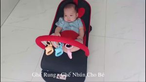 Ghế rung nhún cho bé có đầy đủ thanh treo đồ chơigối đầu và đồ chơi cho bé.Bảo hành 12 tháng