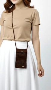 Tas HP Rajut Kasual Santai / Tas Rajut HP Wanita