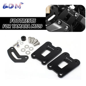 Motorcycle Accessories Footrests Rear Pedal Lowering Kit Passenger Foot Rest Supports Cover For YAMAHA MT09 FZ09 MT 09 2021-2022