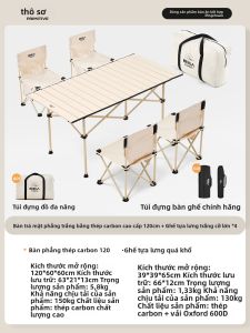The Primitive | Bộ Bàn Ghế Dã Ngoại Gấp Được