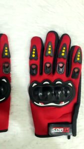 ใส่สบาย อากาศถ่ายเท เต็มนิ้ว/ครึ่งนิ้ว ป้องกันการลื่นไถลในฝ่ามือ ถุงมือขับมอเตอ สามารถสัมผัสหน้าจอ