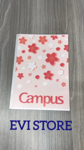 Lốc 10 vở kẻ ngang có chấm 80 trang B5 Rain Of Sakura Campus NB-BKS80-2 Hoa anh đào Campus BSKR80