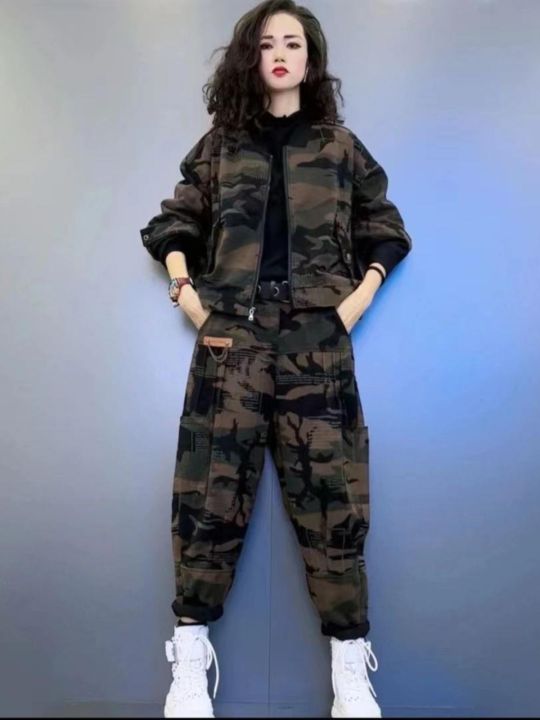 LIANGYILAILIN | ชุดแฟชั่นลายพราง | Lazada.co.th