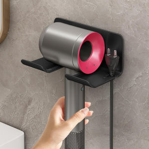 อลูมิเนียมเครื่องเป่าผม Cradle ติดผนังไม่มีเจาะโลหะเครื่องเป่าผมสําหรับ Dyson Xiaomi Laifen เครื่องเป่าผมขาตั้ง