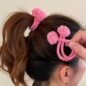 2pcs Stretch Women Ponytail Rubber Hair Bands Head Rope Headdress Scrunchie Hair Ties Hair Accessories