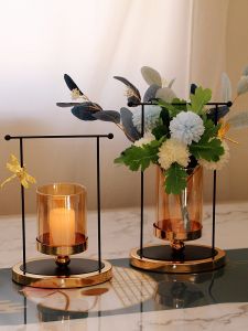 Bình Hoa Khô Bằng Sắt Tươi Mới Đa Năng Thời Trang Sáng Tạo Trang Trí Phòng Khách Bàn Trà Bàn Ăn Kệ Tivi Trang Trí Nến