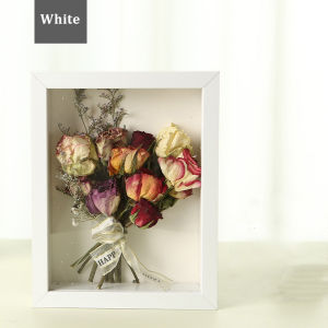 3D Wooden Shadow Box Frame Flower Frame Hollow Art Box Photo Frame for Flowers Pins Medals Tickets Photos DIY Crafts Valentine Gift Memory Box Ready to Hang Bedroom Wall Decoration High Quality Home Decor Items