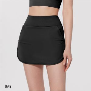 กระโปรงสั้นโยคะสำหรับผู้หญิง กระโปรงสั้นวิ่ง กระโปรงเทนนิส กระโปรงกีฬาแบบบางใหม่ แห้งเร็ว ระบายอากาศได้ดี ฤดูใบไม้ผลิและฤดูร้อน