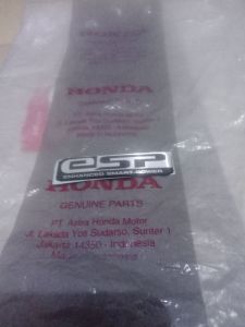 emblem logo tulisan esp warna hitam original honda tanpa kemasan