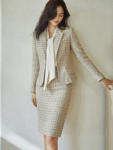 Roey s house | Style Tweed Womens Spring Professional Suit Set