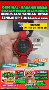 JAM TANGAN REEBOK ORIGINAL PRIA REEBOK RV-THR-G9-PBPR-BR - MEN LA - RESIN BAND - MERAH - JAMDUNIA / JAM DUNIA JD18 # JAM TANGAN PRIA MURAH JAM PRIA JAM TANGAN ANTI AIR $ JAM REEBOK RV THR G9 PBPR BR JAM DIGITAL