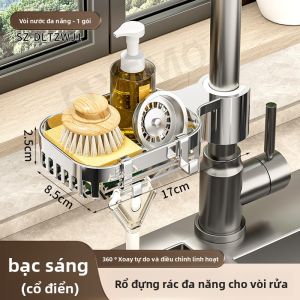 YEMO | Giỏ Tổ Chức Vòi Nước Bếp Có Chức Năng Thoát Nước và Lưu Trữ