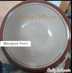 Mangkuk Keramik Mangkuk Polet 7 Inc Isi 3Pcs
