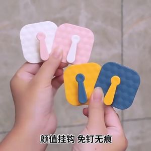 Móc nhựa dán tường treo đồ nhiều màu sắc combo 5 móc My Home tiện lợi DN123