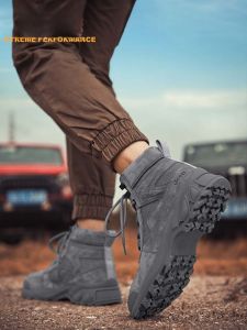 Jeep | Jeep Mens Martin Boots Autumn Winter Outdoor Anti-slip Wear-resistant Mountain Climbing Shoes Desert Camping Off-road Shoes
