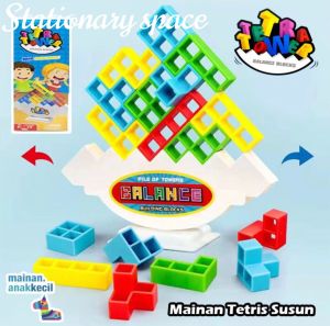 Mainan Balance Blocks Tetra Tower Mainan Seru Seruan Susun Block
