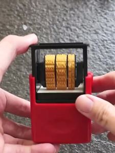 เครื่องเข้ารหัสวันที่สำหรับการพิมพ์วันผลิตบนถุงบรรจุภัณฑ์ เครื่องพิมพ์วันหมดอายุอาหาร เครื่องประทับวันที่แบบแมนนวล