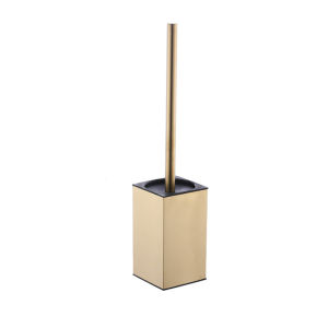 Stainless steel vertical floor standing toilet brush set household hotel bathroom odor proof with lid toilet brush