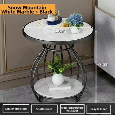 Keluojing | Luxury Stone Glass Extensible Coffee Table