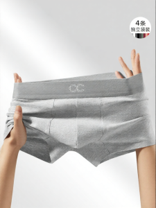 Joomuu | New Breathable Seamless Large Size Cotton Crotch Mens Briefs