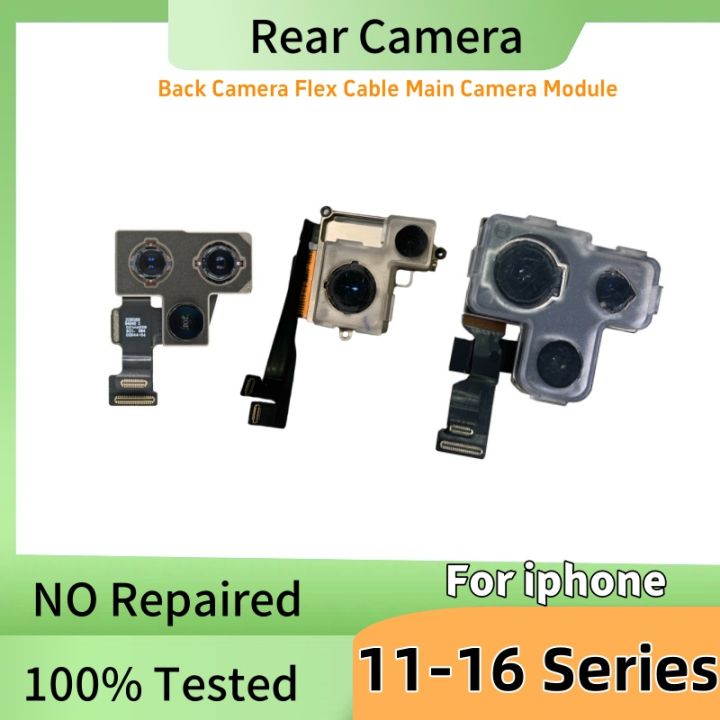 100% Working Rear Camera For iPhone 11 12 13 14 15 16 Pro Max Back ...
