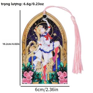 Bandai | Dấu Trang Acrylic Sailor Moon - Thiết Kế Cô Gái Phép Thuật Usagi Tsukino Dành Cho Đọc Manga Ghi Chép & Học Tập Quà Tặng Sinh Nhật