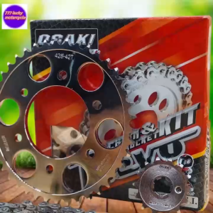 Osaki Revo Chain and Sprocket Set RAIDER 150 with High Tensile Strength for Enhanced Durability