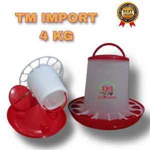 TRA IMPORT 4 KG TEMPAT PAKAN AYAM MODEREN ANTI TUMPAH