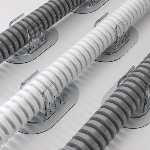 Washing Machine Drain Pipe Holder Self-adhesive Non-punching Household Drum Washing Machine Outlet Pipe Fixed Buckle Pipe Clamp