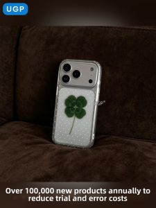 UGP | Transparent Polka Dot Good Luck Phone Case for Apple Devices Anti-drop Unique