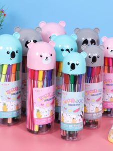 Watercolor Pen Set for Children Kindergarten And Primary School Students Washable Non-toxic Drawing Water Pens 12 18 24 36 Colors